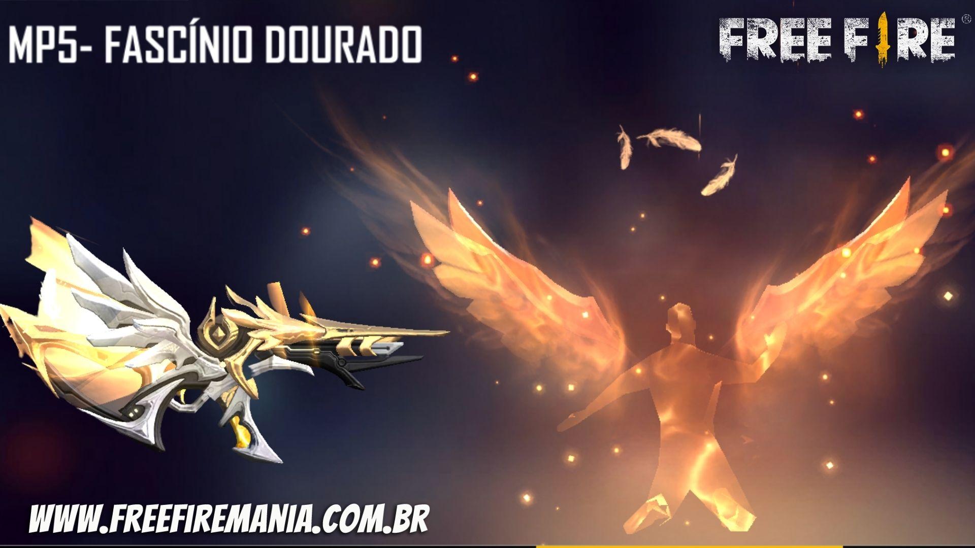 Free Fire recebe a nova skin evolutiva MP5 Fascínio Dourado 