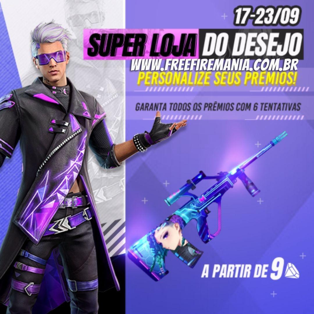 Free Fire recebe a Super Loja do Desejo nesta sexta (17)