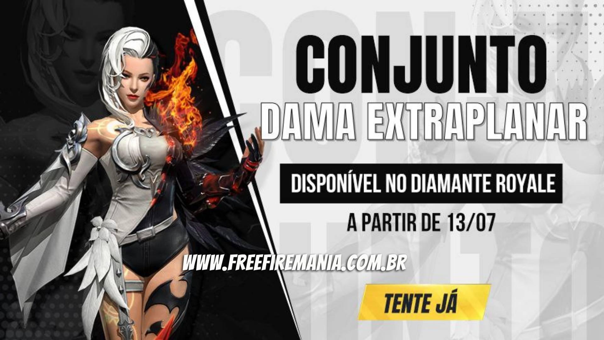 Free Fire recebe novo Diamante Royale: Dama Extraplanar