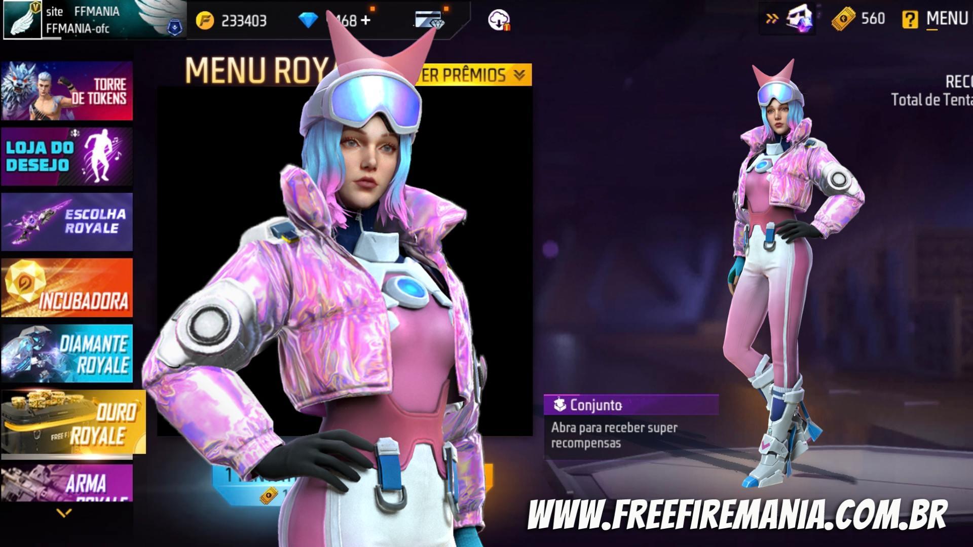 código para pegar a nova skin no free fire 2023