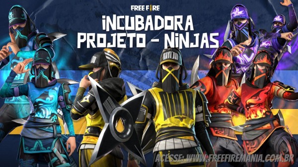 Free Fire recebe relançamento da Incubadora Ninjas na próxima quarta (23)