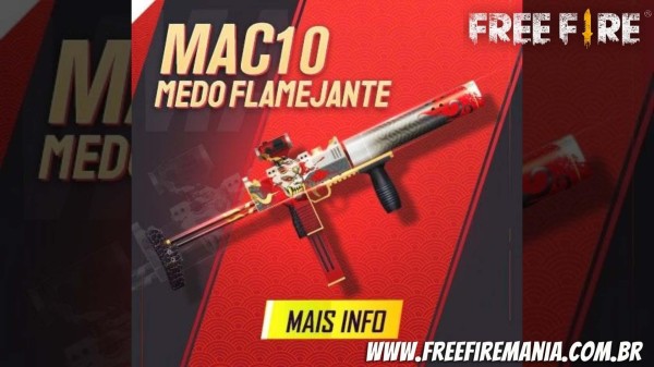 Free Fire recibe un nuevo Arma Royale de MAC10: Flaming Fear
