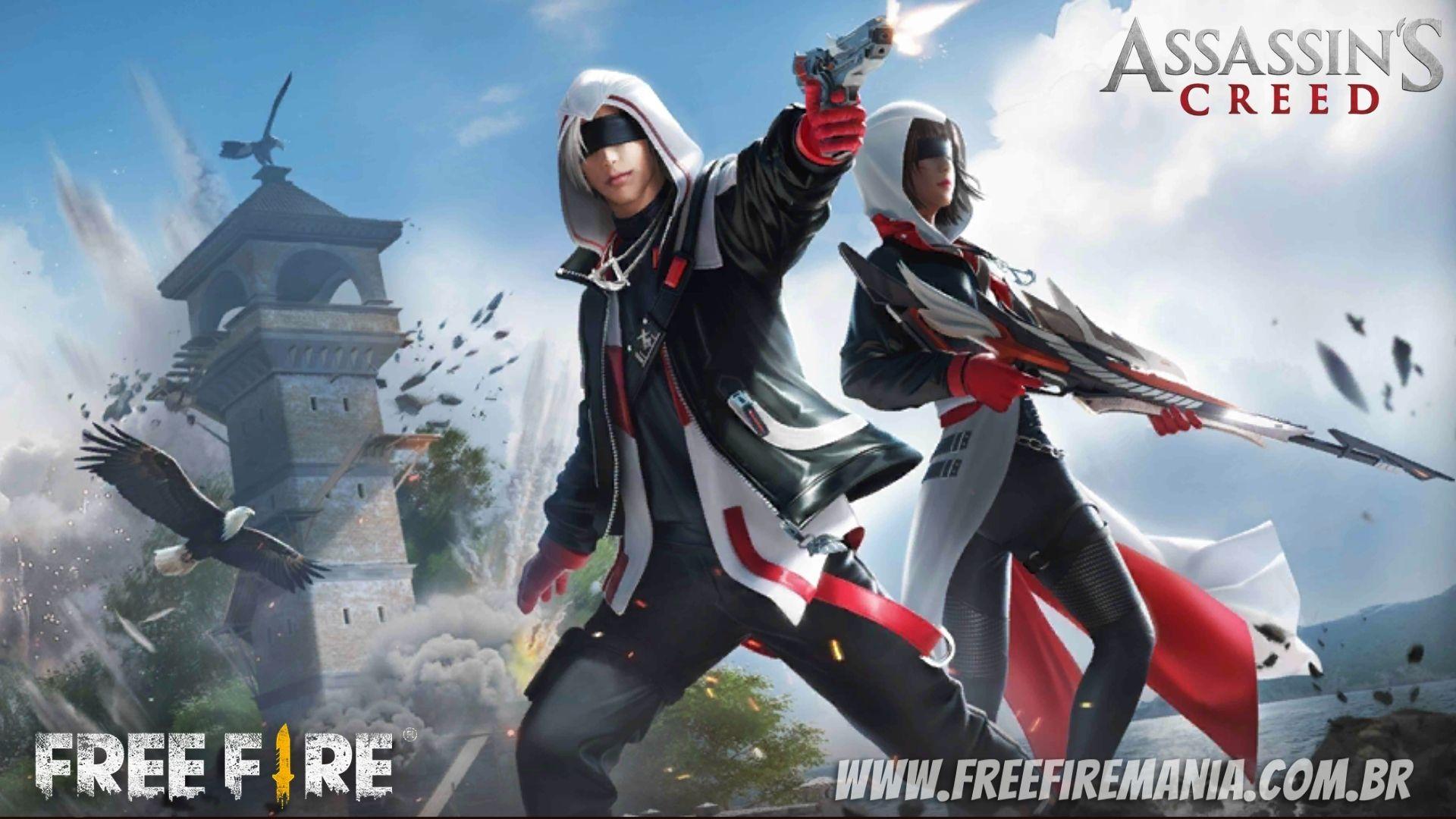 Free Fire receberá itens da parceria com Assassin's Creed; saiba como conseguir