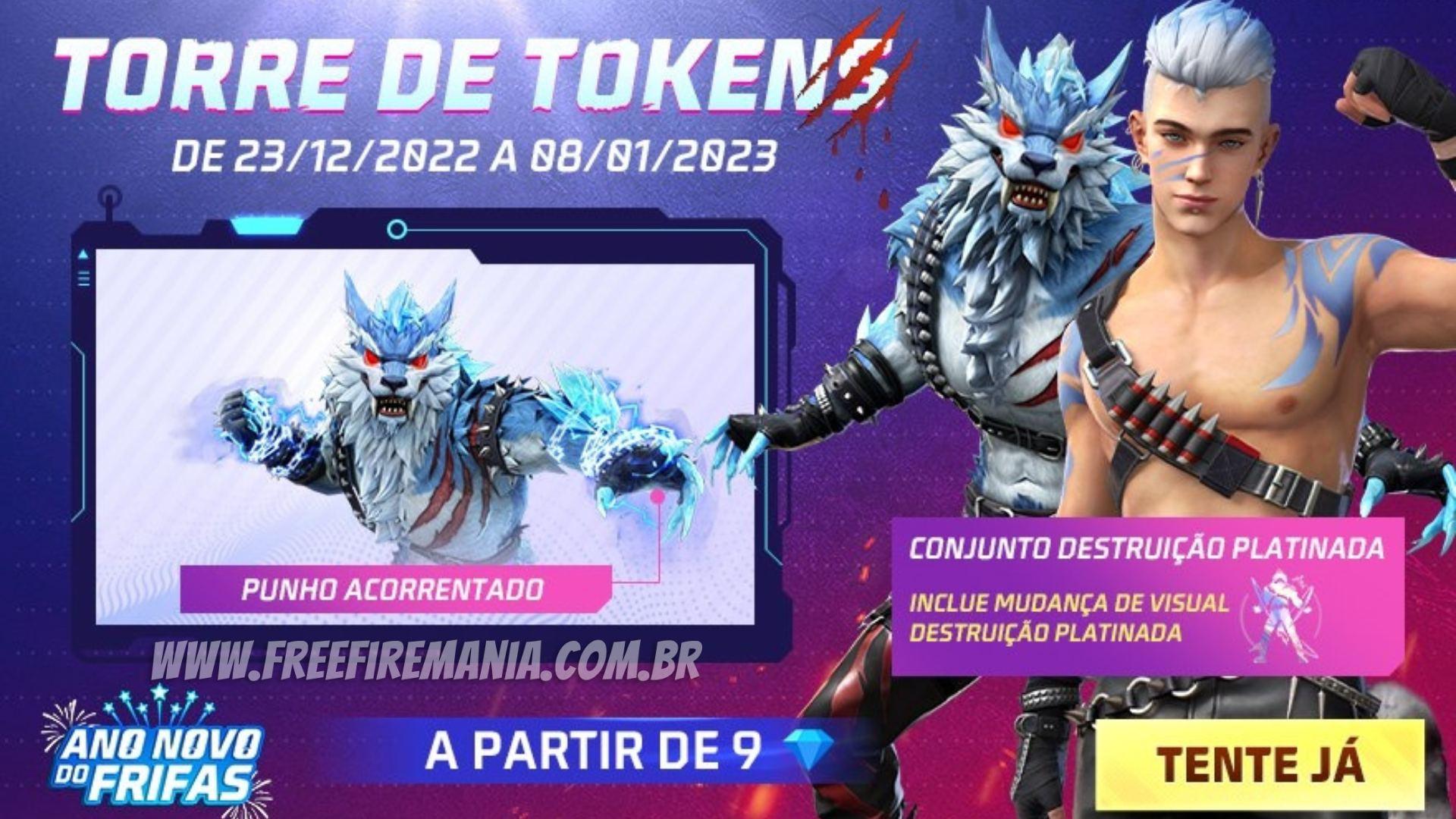 CODIGUIN DO TOKEN SE JOGA EM 2022! MIL TOKENS LENDÁRIO DISPONÍVEL NO DIA 15  DE JANEIRO NO FREE FIRE 