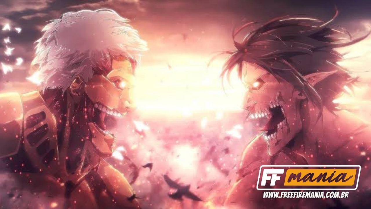 Free Fire terá conteúdo do anime Attack on Titan em março