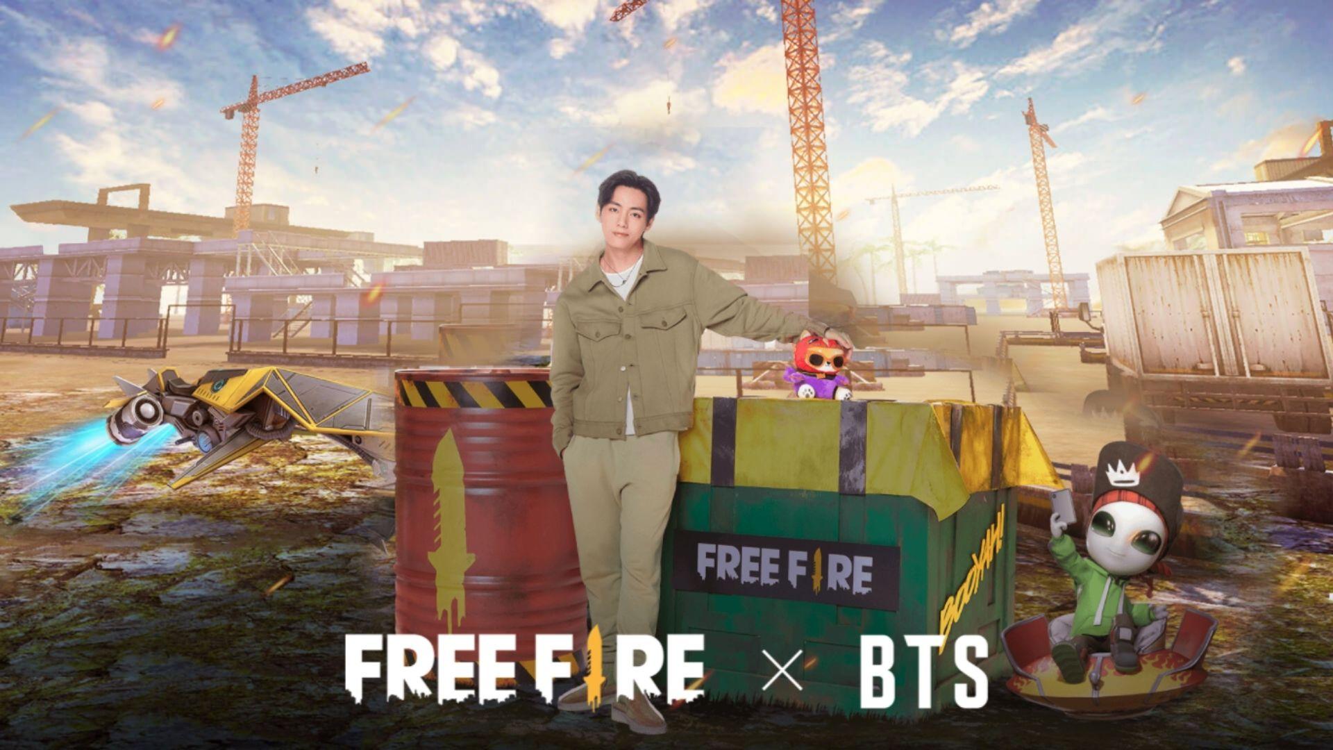 Free Fire x BTS: imagens da parceria que jogadores e Army vão adorar