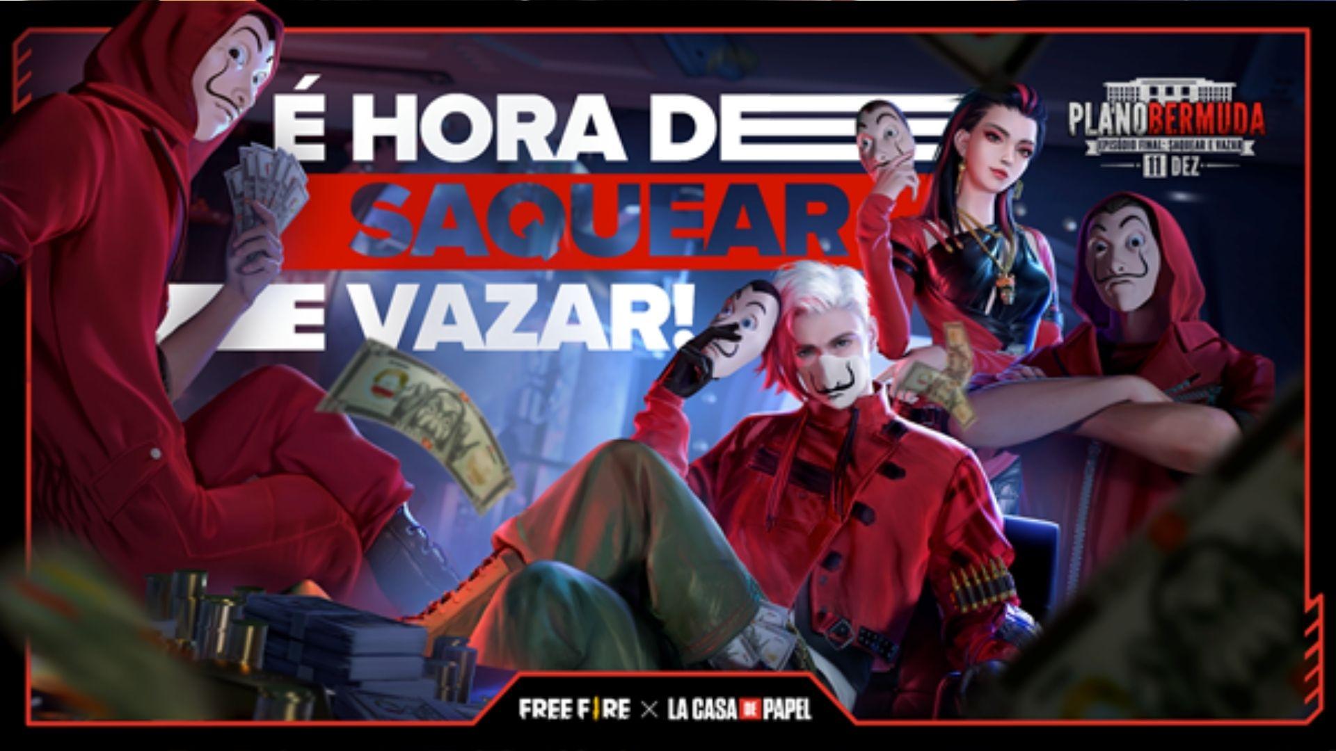 Free Fire e La Casa de Papel: evento de recarga tem caixa de loot e mais, free  fire