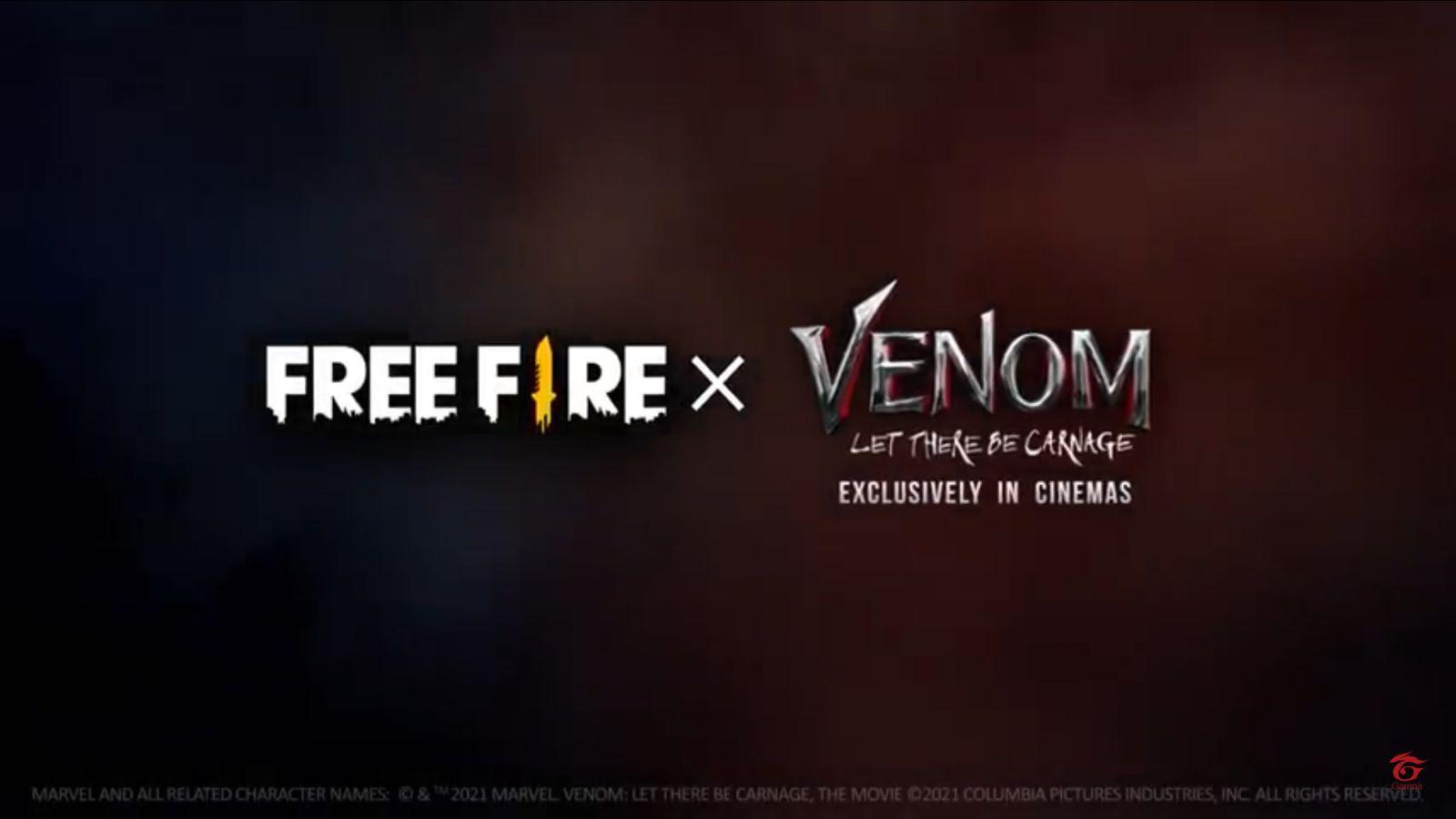 Free Fire x Venom: Logomarca do Free Fire aparece em trailer do filme "Venom: Tempo de Carnificina"