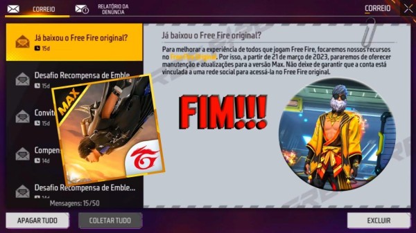 Garena anuncia o fim da versão Free Fire Max