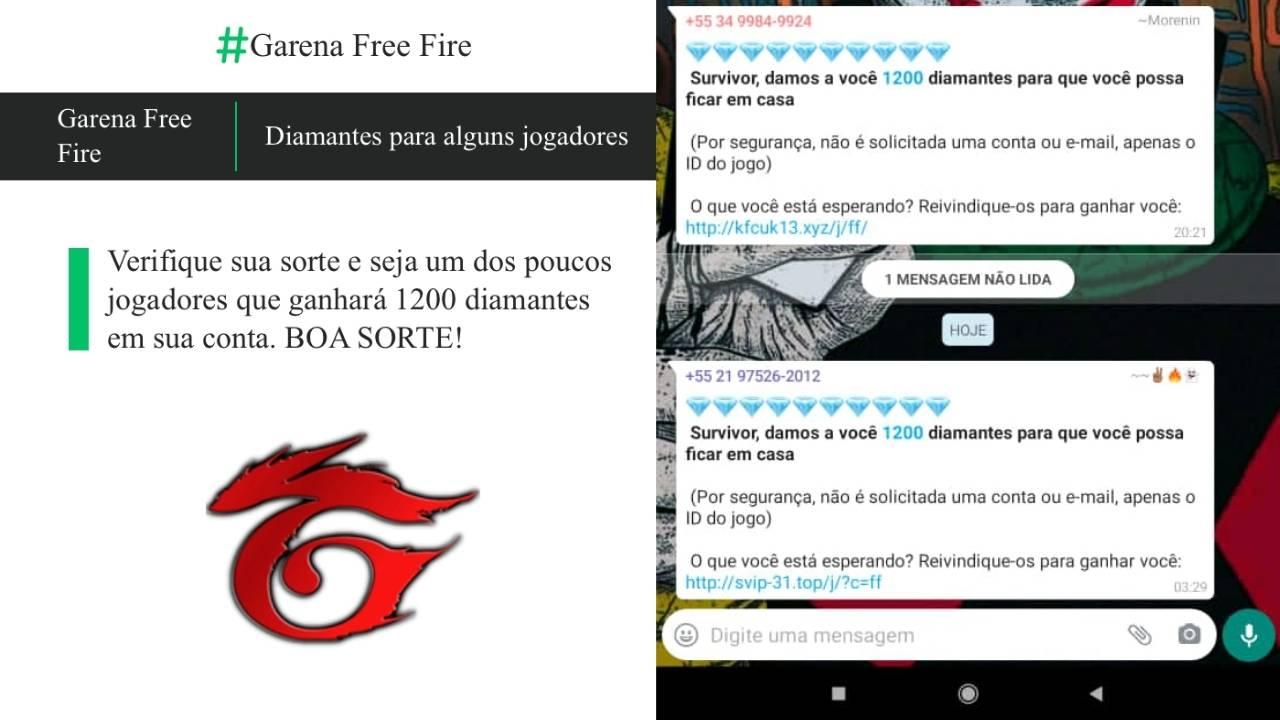 Garena Free Fire está dando 1200 diamantes?