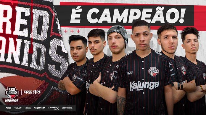 Red campeã do Gigantes Free Fire