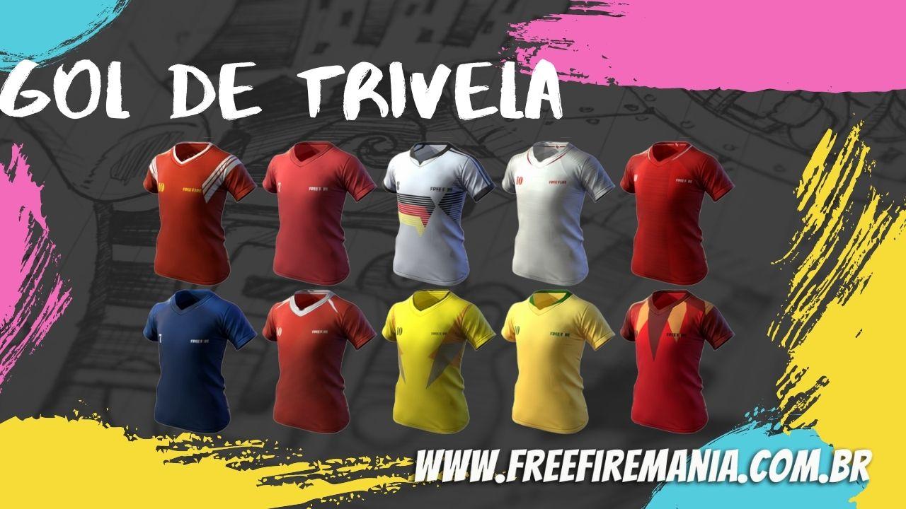 Gol de Trivela Free Fire: evento com as camisas de times está de volta nesta segunda