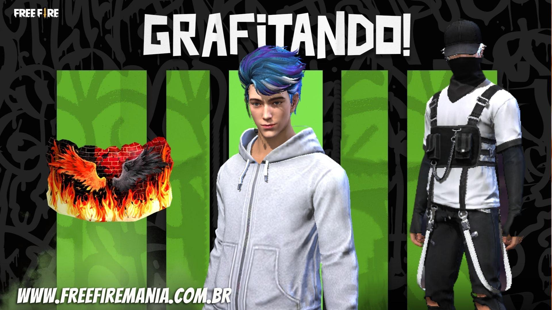 Grafitando Free Fire: Moletom Cinza e Estilo Tech retornam ao jogo nesta segunda (26)