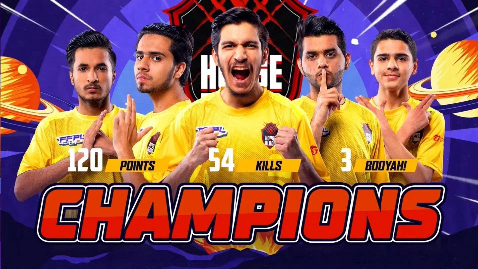 House of Blood é campeão do campeonato paquistanês de Free Fire