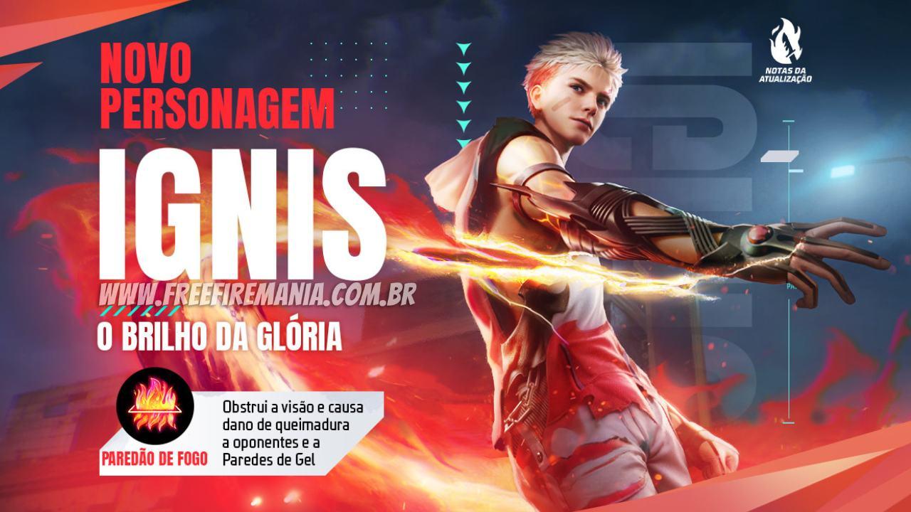 Ignis Free Fire: novo personagem chega grátis em evento de login