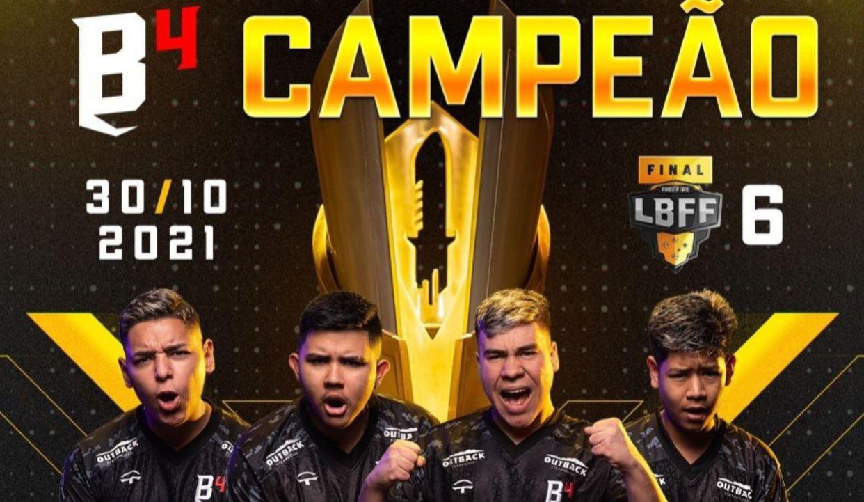 LBFF 6: Por apenas 3 pontos, a B4 é a grande campeã da Liga Brasileira de Free Fire 