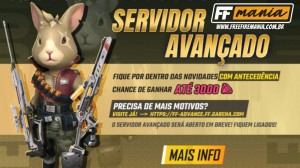 SERVIDOR AVANÇADO DE NOVEMBRO 2021 - INSCRIÇÃO E DOWNLOAD DO APK - Mania  Free Fire