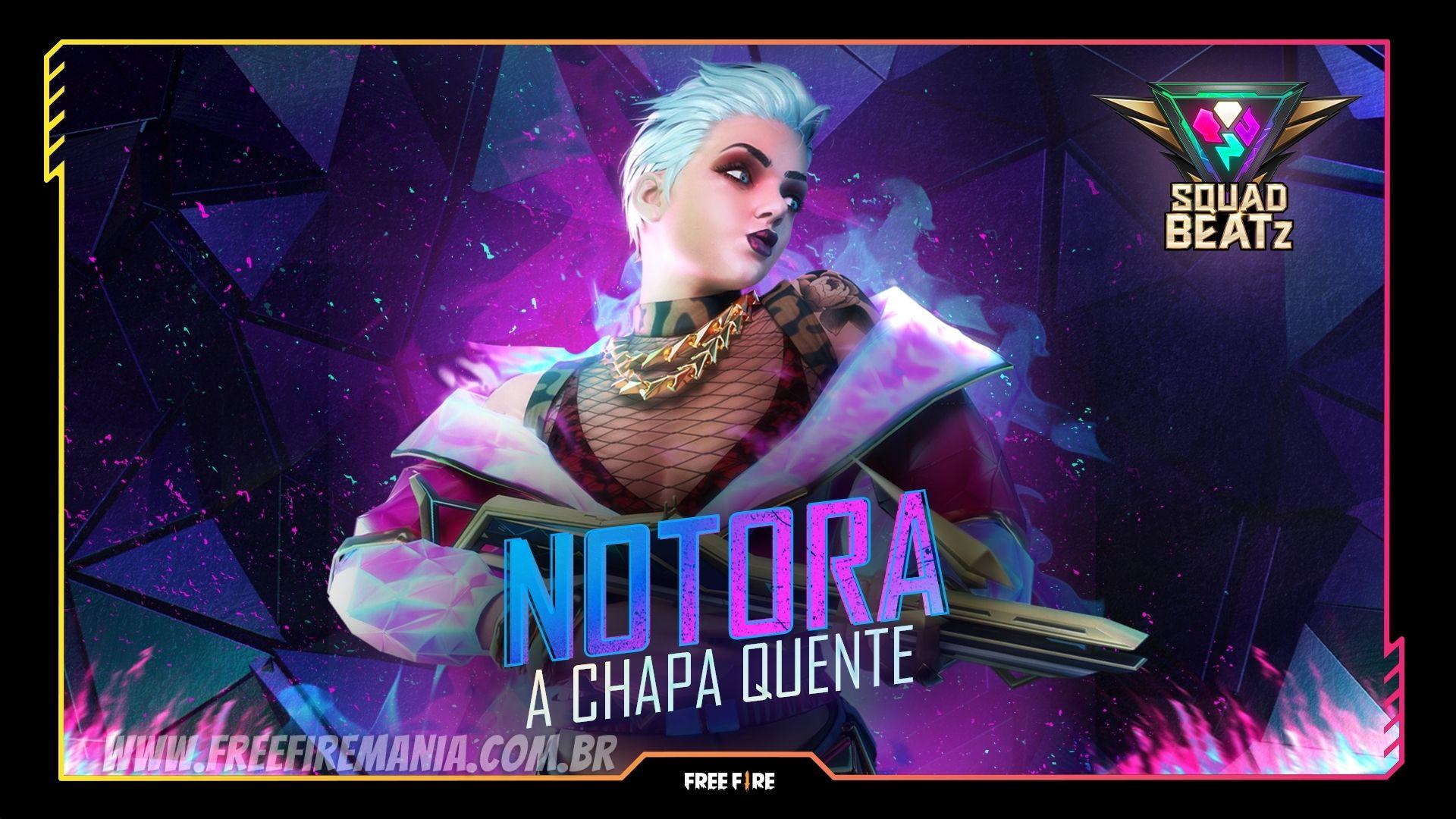 Loja do Desejo Free Fire: Notora, a Chapa Quente, disponível em fevereiro