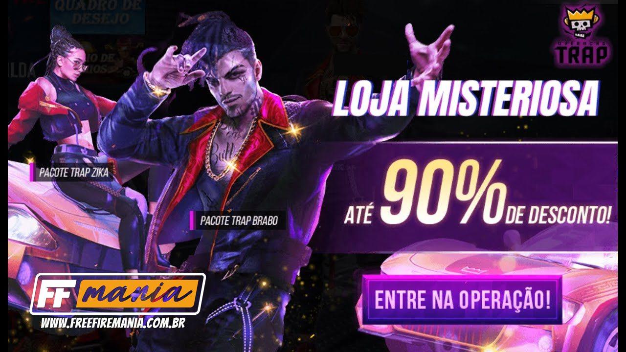 Loja Misteriosa 2021 Free Fire: TRAP Brabo e Zika estão de volta na 17ª edição do evento