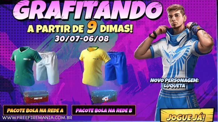 Luqueta Free Fire: novo personagem disponível no evento Grafitando