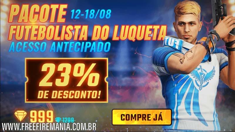 Luqueta Free Fire: football package for 999 diamonds