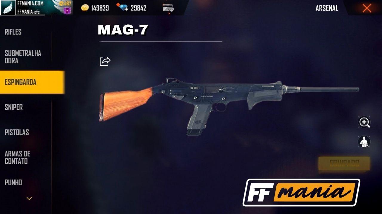 MAG-7: new weapon may arrive on Free Fire in the December 2020 update