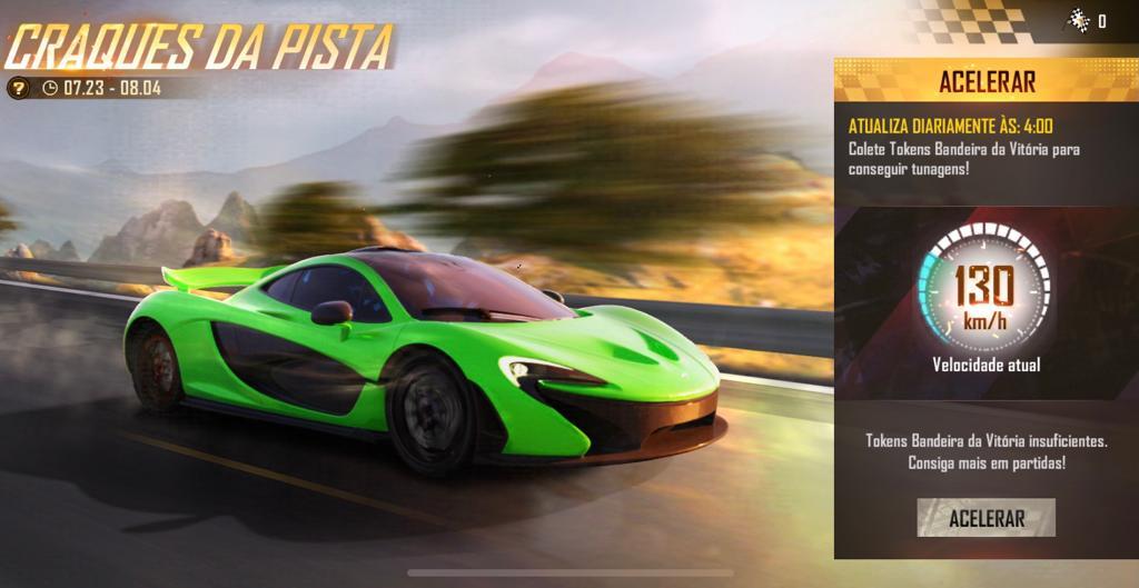 McLaren P1 en Free Fire: Cómo conseguir un diseño de coche gratis