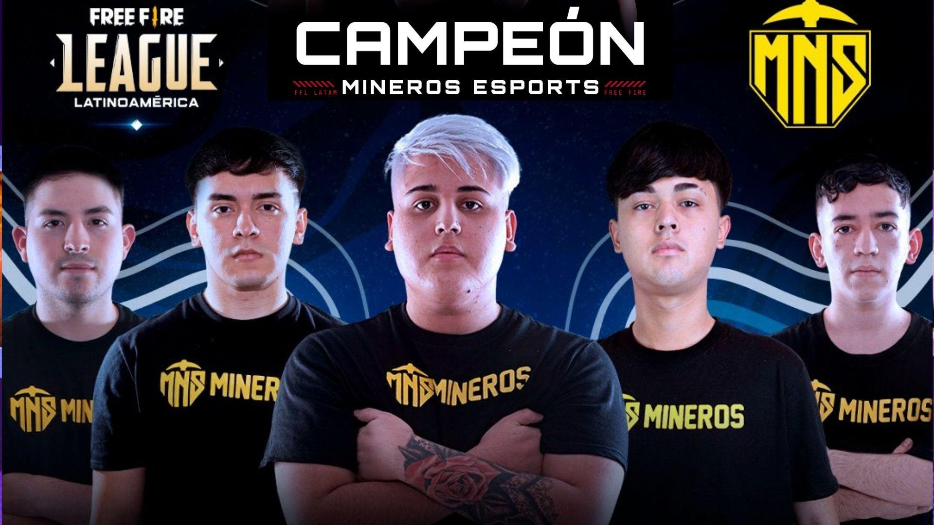 Mineros é campeão da Free Fire Pro League LATAM; Final bate 11 milhões de visualizações