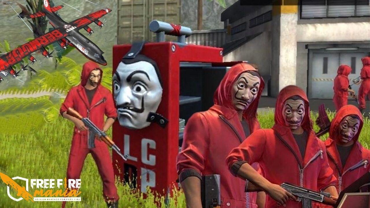 Mini atualização desta segunda traz a temática Lá Casa de Papel ao Free Fire