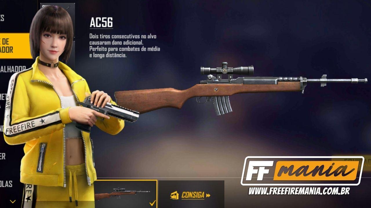 Senjata AC56 Baru Datang ke Free Fire di Patch Agustus 2021