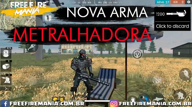 Nova Arma: Metralhadora (GATLING)