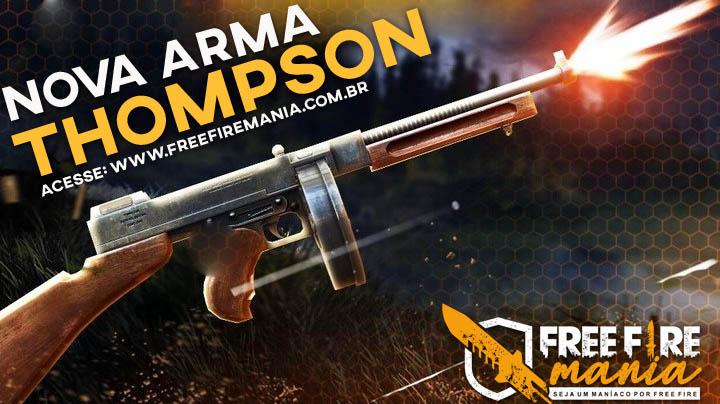 Nova Arma Thompson: a Submetralhadora de SMG do Free Fire