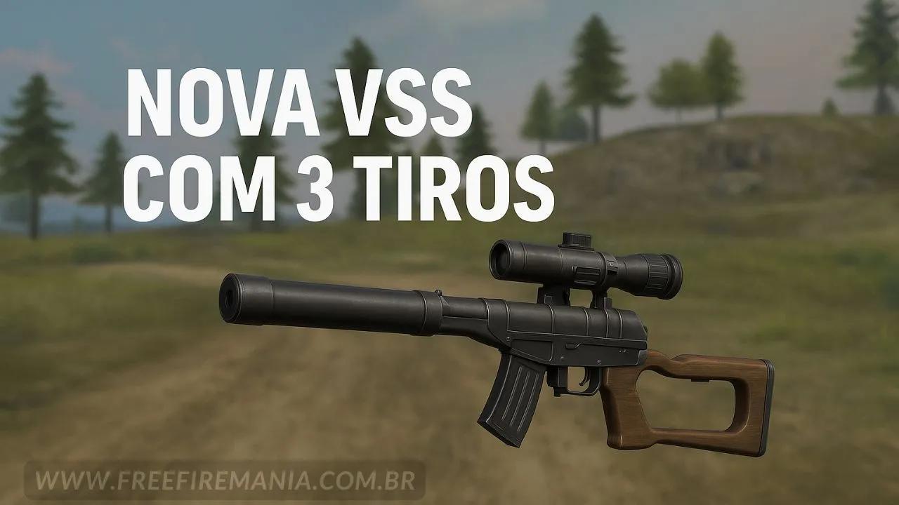 Nova VSS com Rajada de 3 Tiros no Free Fire: Veja tudo sobre a reformulação