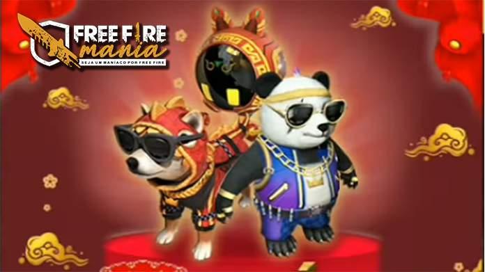 Novas Skins de Pet: MC Shiba e MC Panda no Free fire