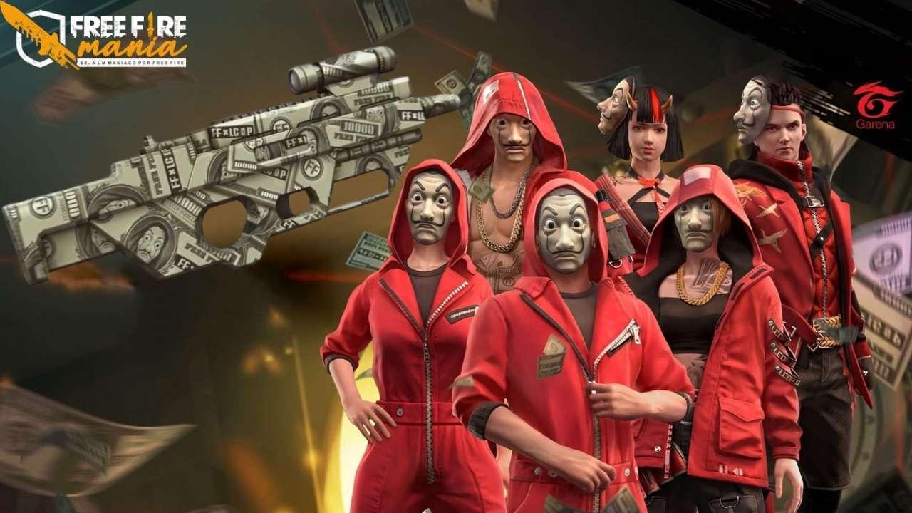 Free Fire e La Casa de Papel: evento de recarga tem caixa de loot e mais, free  fire