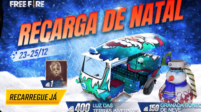 Novo Evento de Recarga de Diamantes com a Skin da Granada no Free Fire