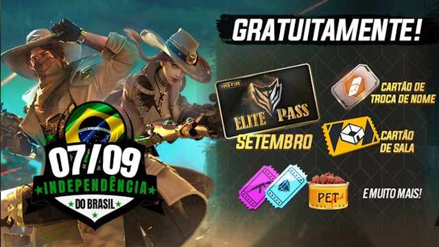 Garena Free Fire - Dia da Independência, de jogar Free Fire o dia