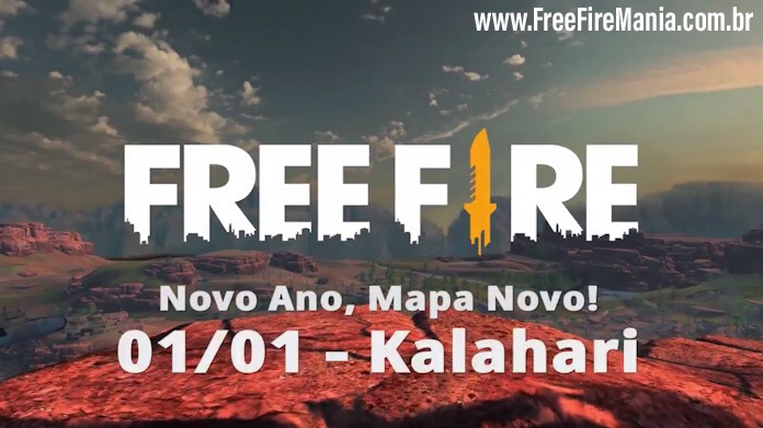 Novo Mapa Kalahari chegando em 01 de Janeiro ao Free Fire