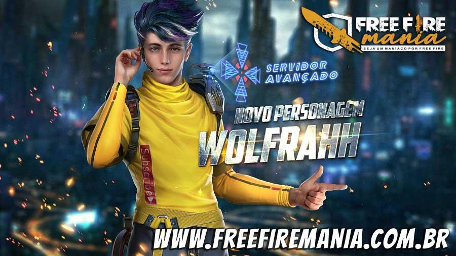 Novo personagem Wolfrahh no Free Fire