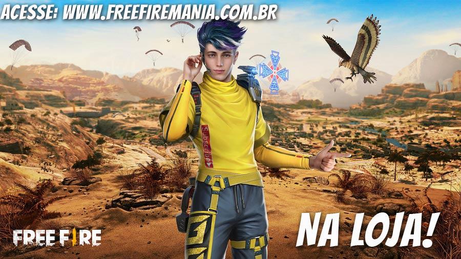 Novo personagem de Free Fire, Wolfrahh chega na atualização de junho