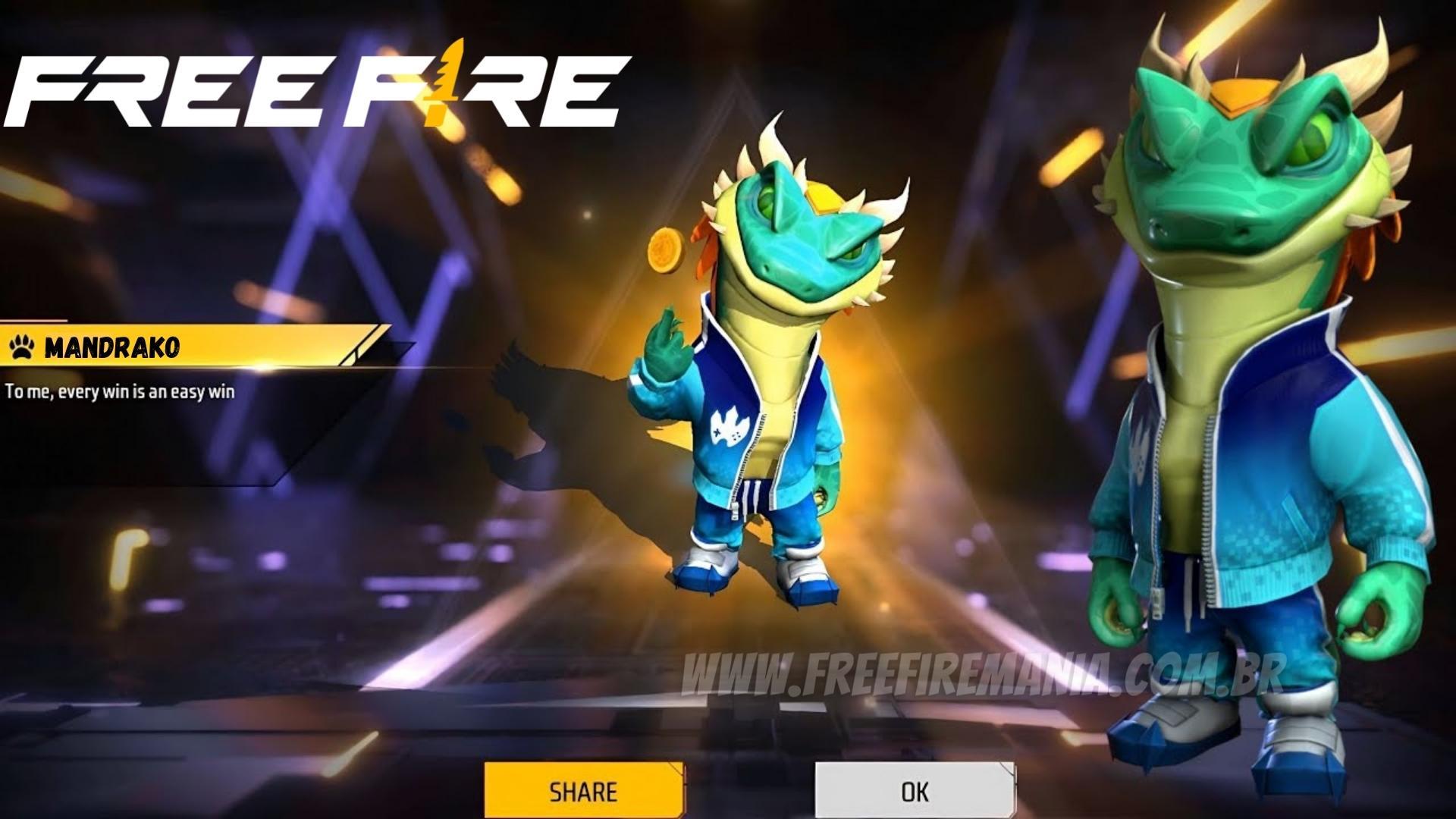 Novo pet Free Fire: Garena anuncia Mandrako na atualização de novembro (2022)