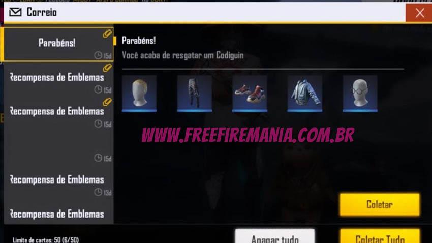 Novos Códigos e Codiguins com o pacote Jazz no Free Fire