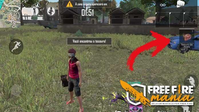 48 PESSOAS JOGANDO SÓ COM MAPA DO TESOURO NO FREE FIRE 