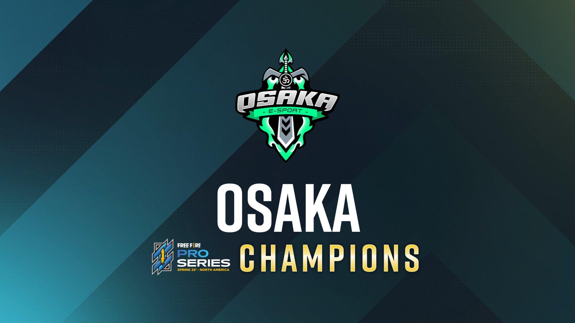 Osaka wins the Free Fire Pro Series in the USA and qualifies for the world