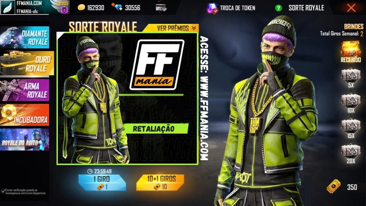 Retaliação Tóxica Free Fire: novo Ouro Royale de Dezembro 2020