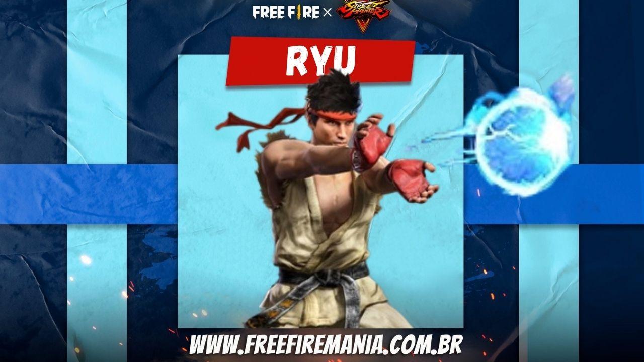 Pacote Ryu, Emote e Granada Hadouken e chegam ao Free Fire no evento Torre de Tokens