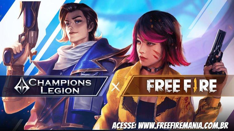 Parceria do Free Fire e Champions Legion dá itens aos jogadores