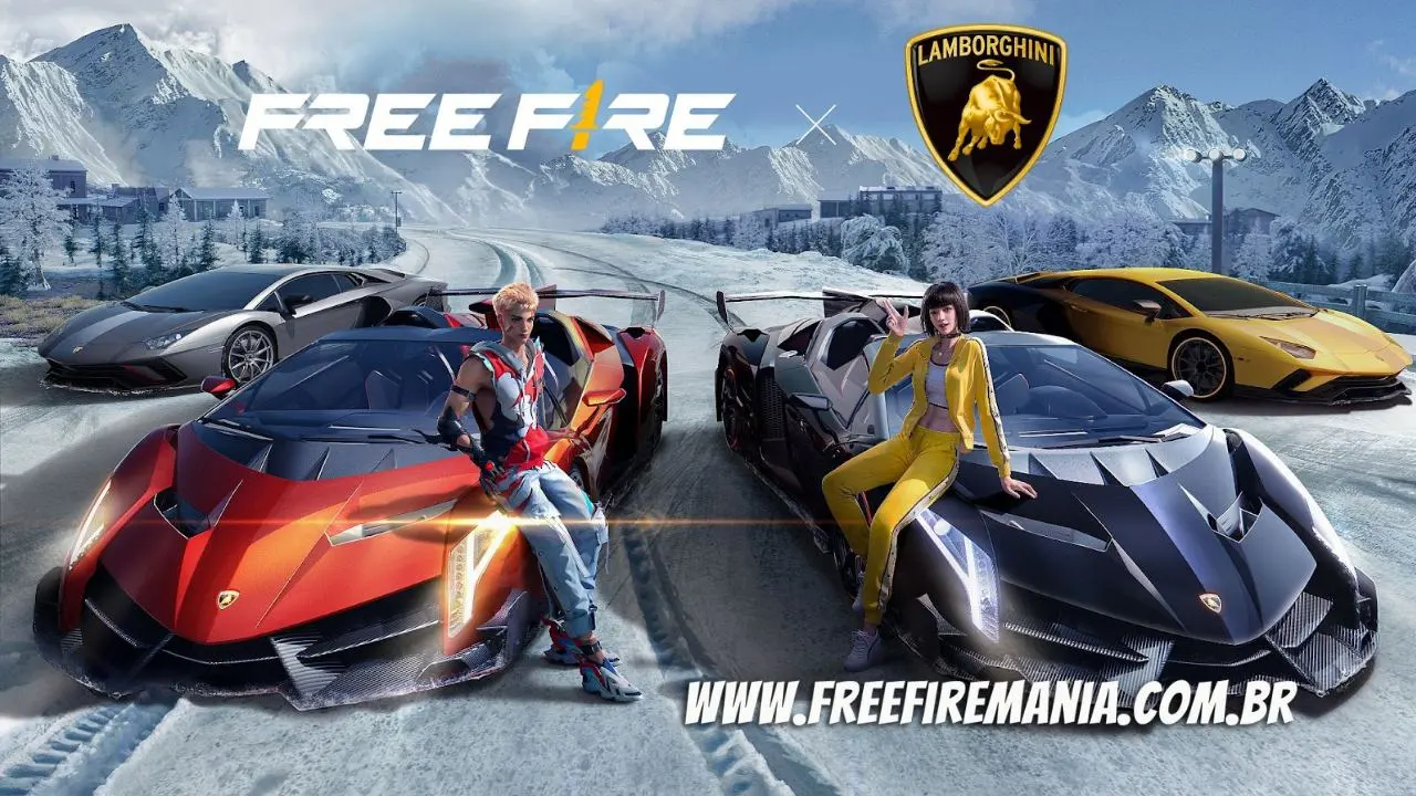 Parceria Free Fire e Lamborghini: Supercarros Chegam ao Universo do Jogo