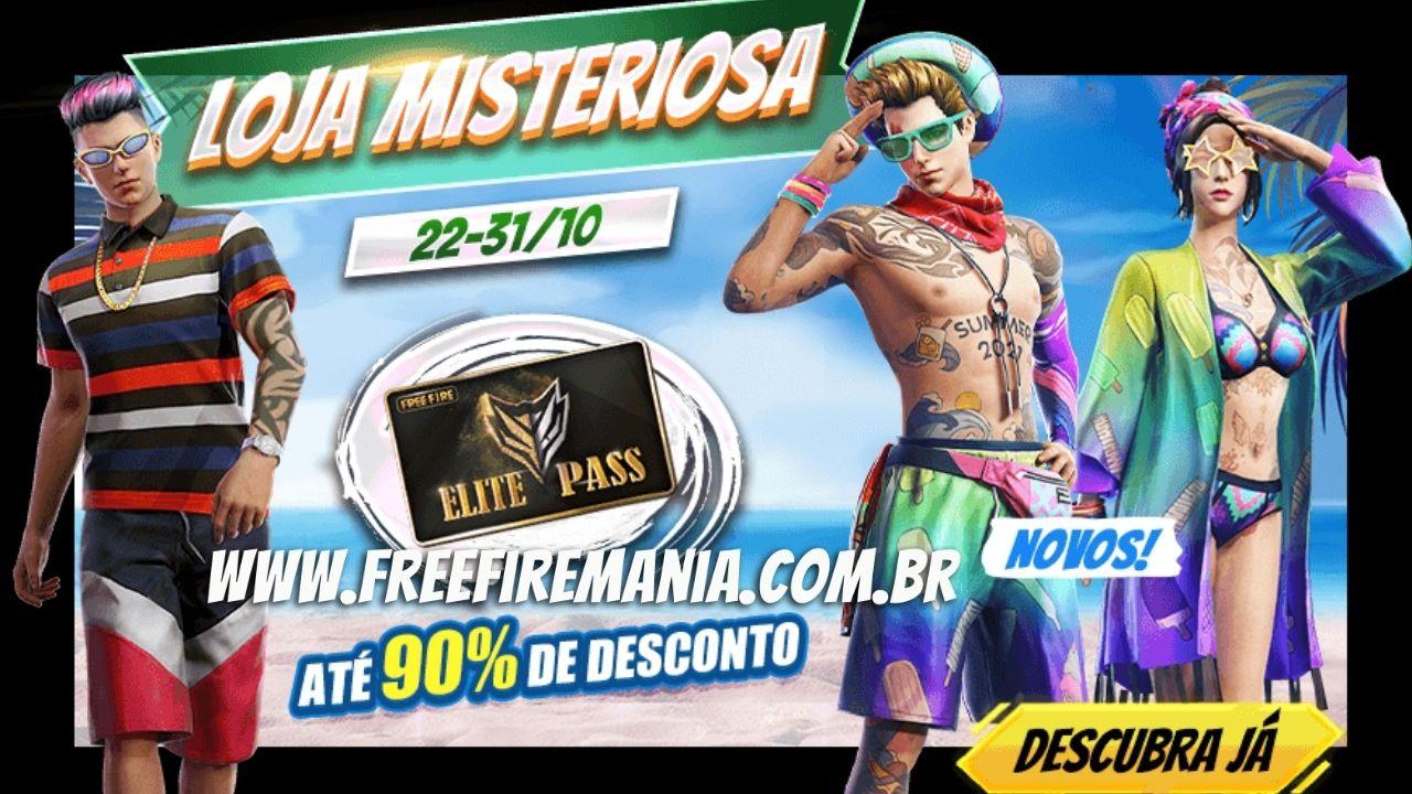 Free Fire: Loja Misteriosa traz Passe de Elite com desconto