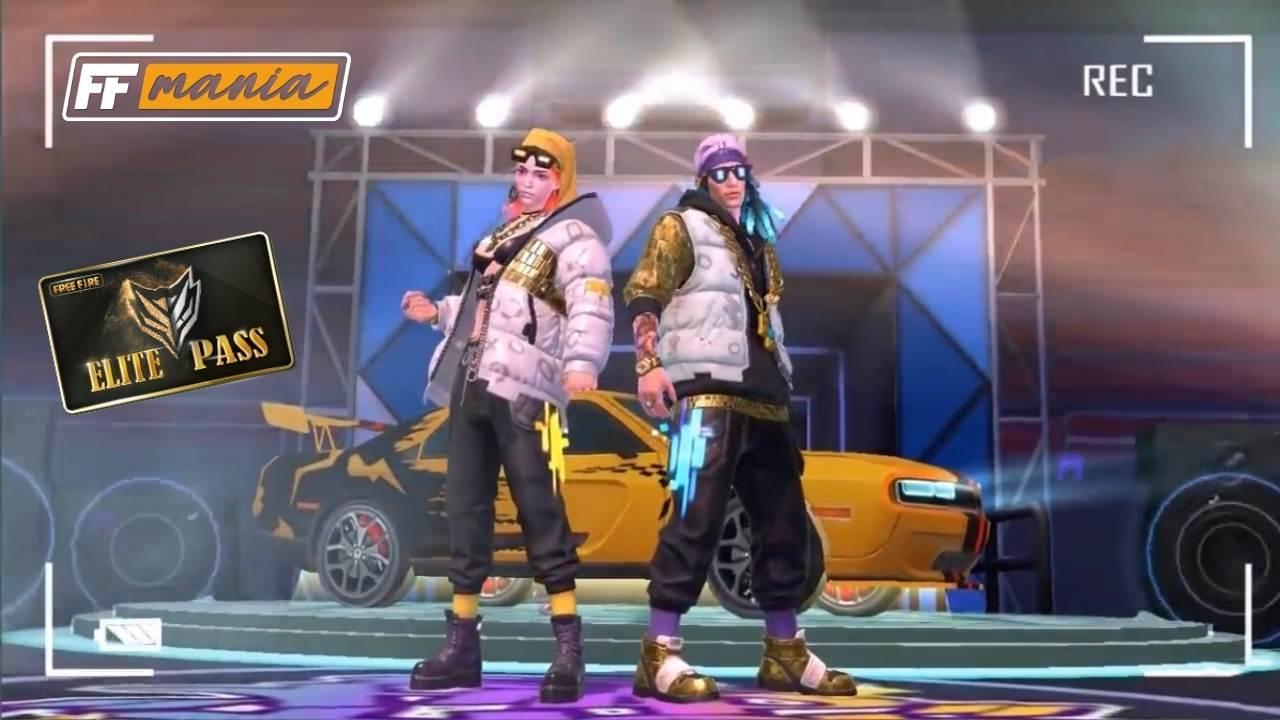 Combinações Passe De Elite Cidade Da Musica Free Fire: roupas